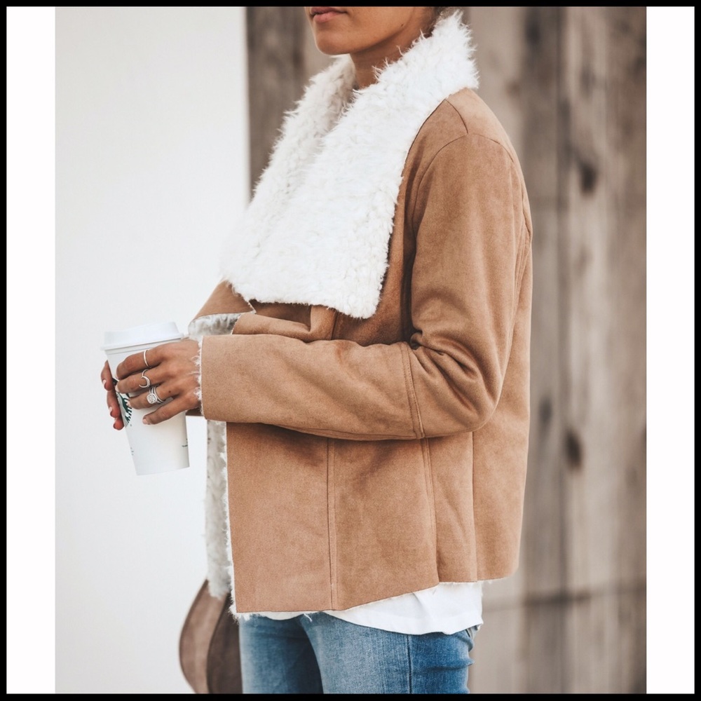 Chilly Days Faux Suede + Sherpa - Picture 4 of 7